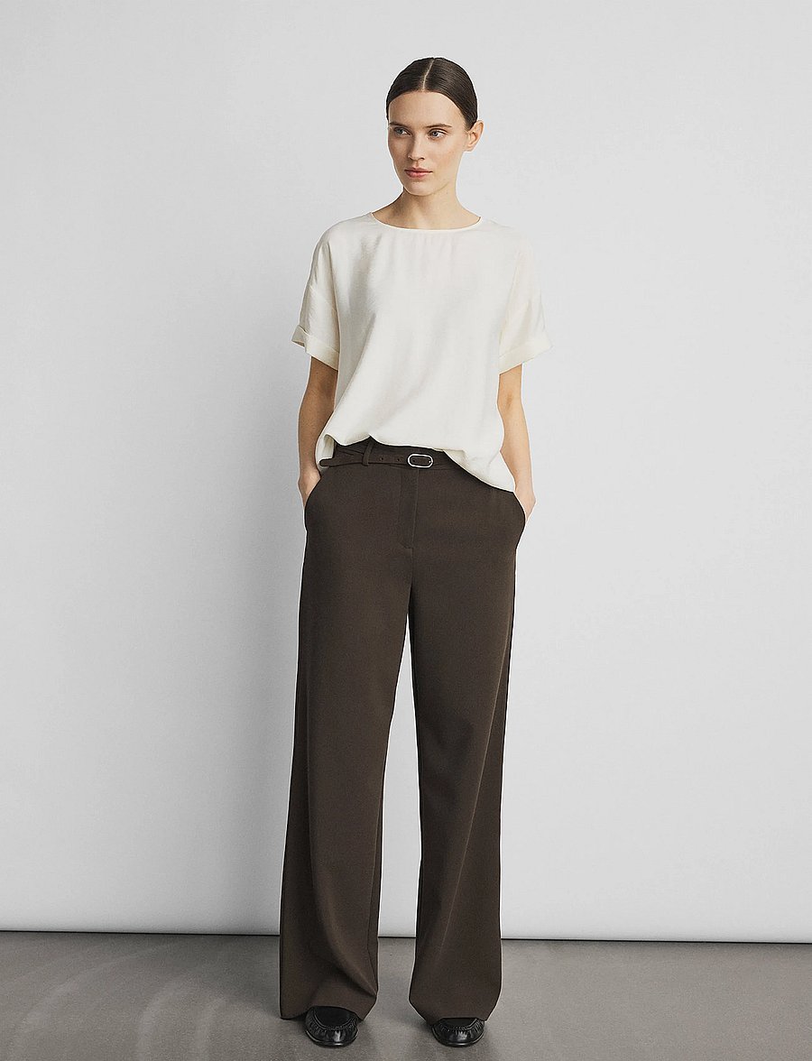 MSCH Copenhagen - MSCHMacy Michelle HW Wide Pants REGULAR - bukser med brede ben - delicioso - 0