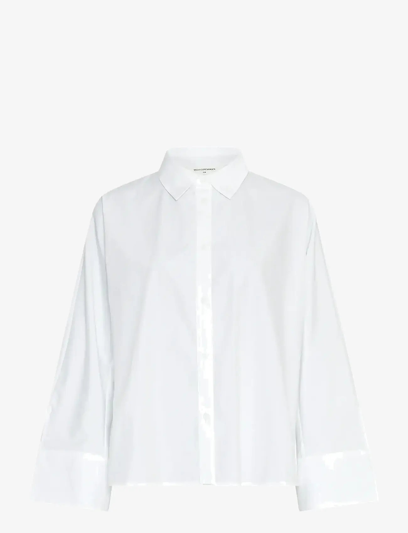 MSCH Copenhagen - MSCHNatalia Zenika Boxy Shirt - langärmlige hemden - bright white - 0