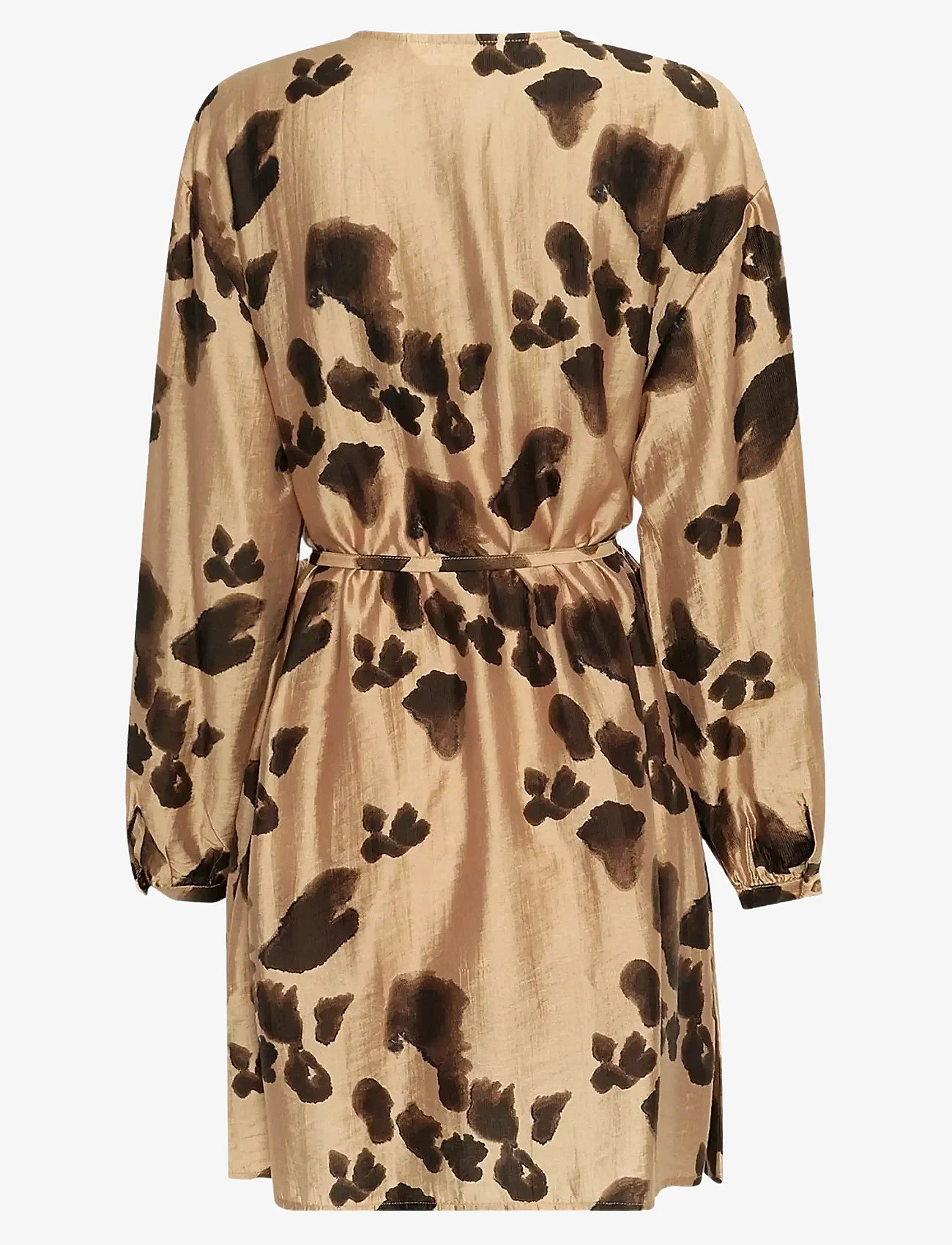 MSCH Copenhagen - MSCHNilla Romina Short Dress AOP - minikleidid - iced coffee leo - 1