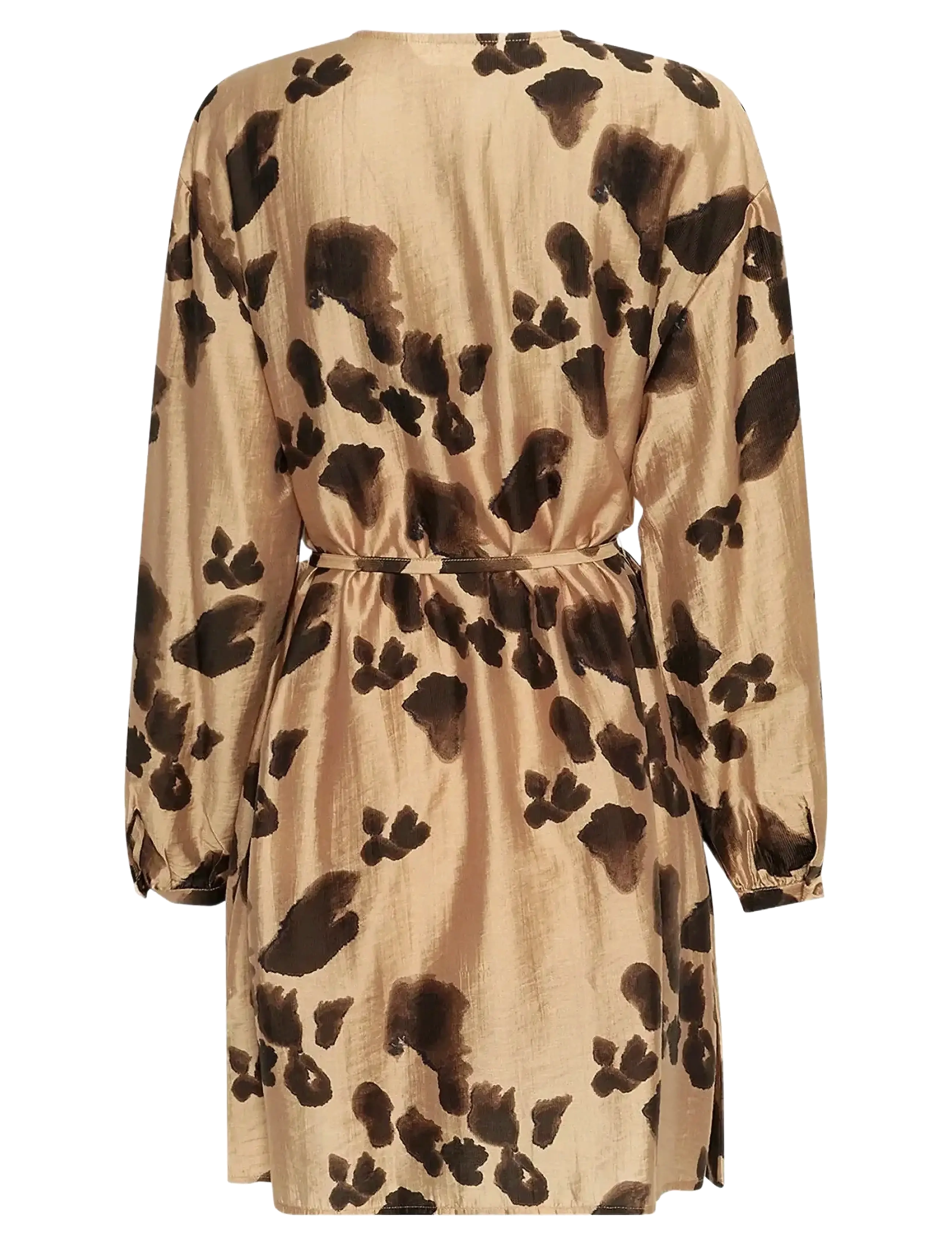 MSCH Copenhagen - MSCHNilla Romina Short Dress AOP - kurze kleider - iced coffee leo - 1
