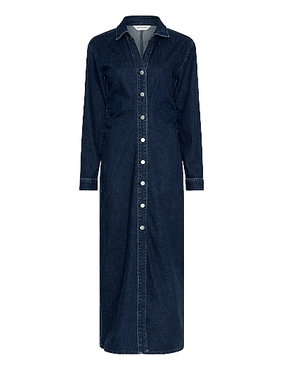 MSCH Copenhagen MSCHMow Shirt Dress - Hemdkleider - DARK BLUE WASH / navy