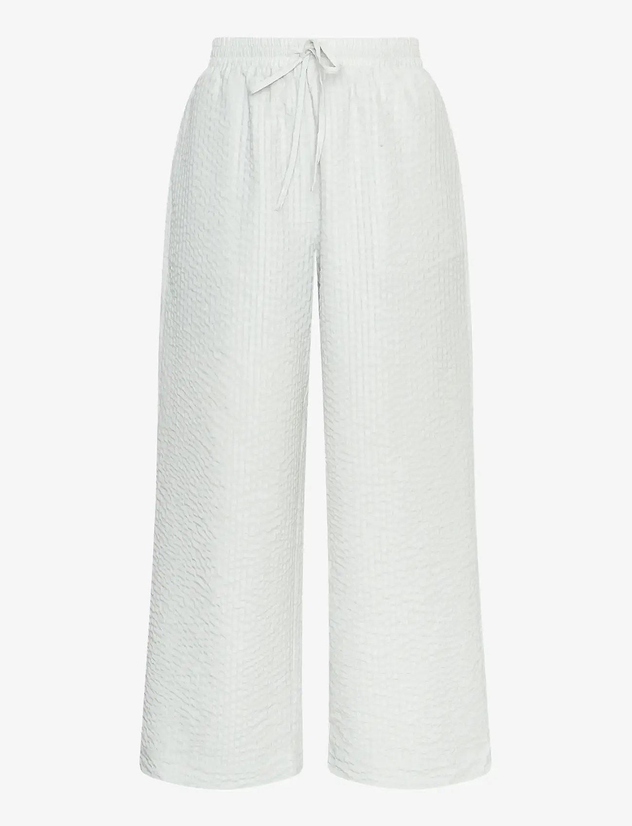 MSCH Copenhagen - MSCHGroove Pants CHK - bukser med brede ben - light gray - 0