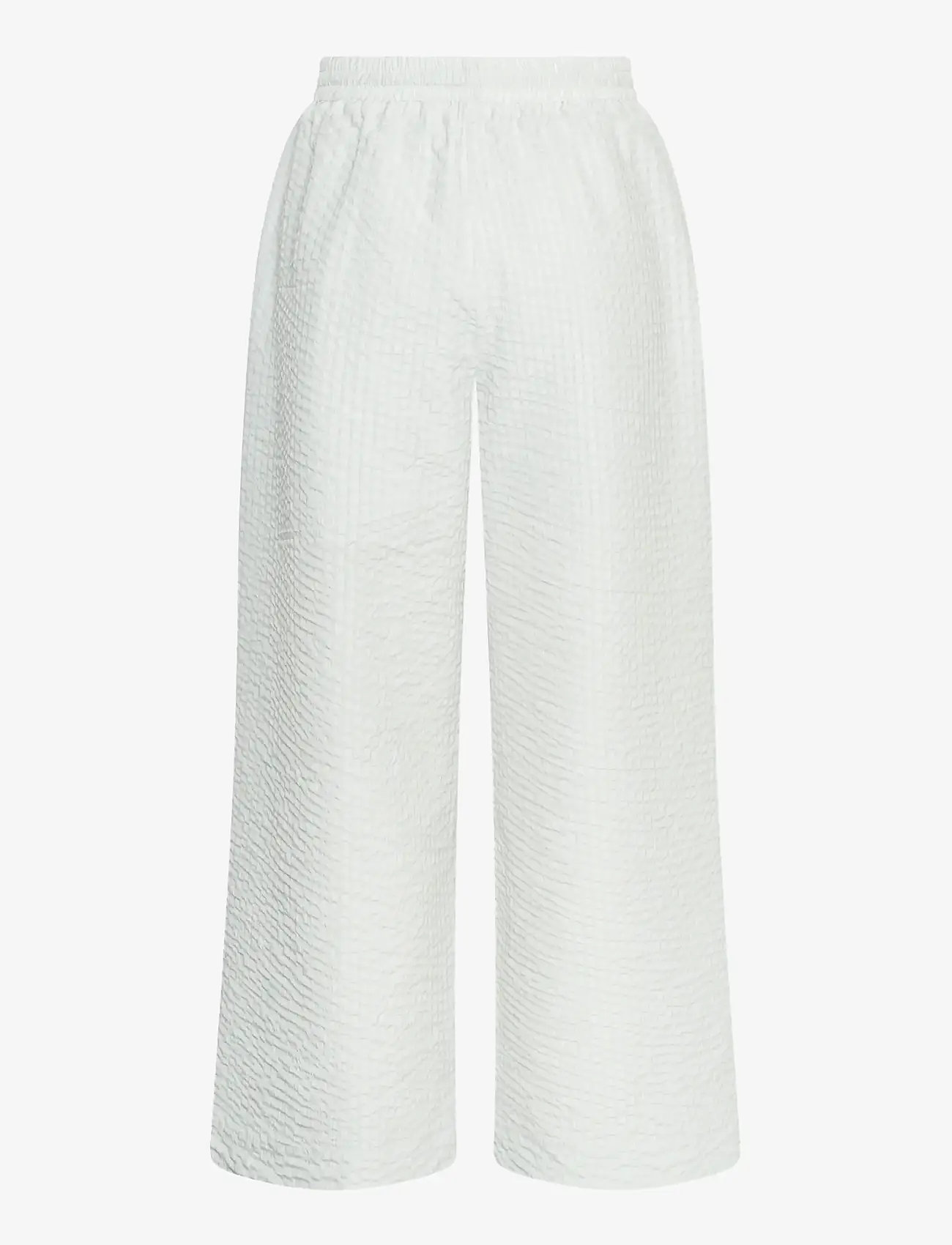 MSCH Copenhagen - MSCHGroove Pants CHK - bukser med brede ben - light gray - 1