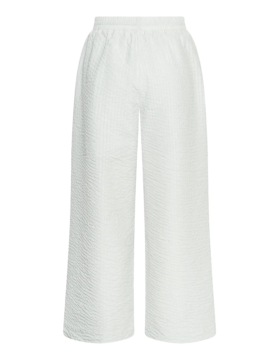 MSCH Copenhagen - MSCHGroove Pants CHK - bukser med brede ben - light gray - 1