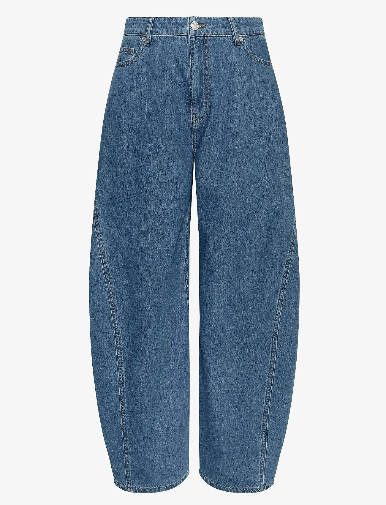 MSCH Copenhagen - MSCHKobane Lis Barrel Jeans - hosen mit weitem bein - mid blue wash - 0