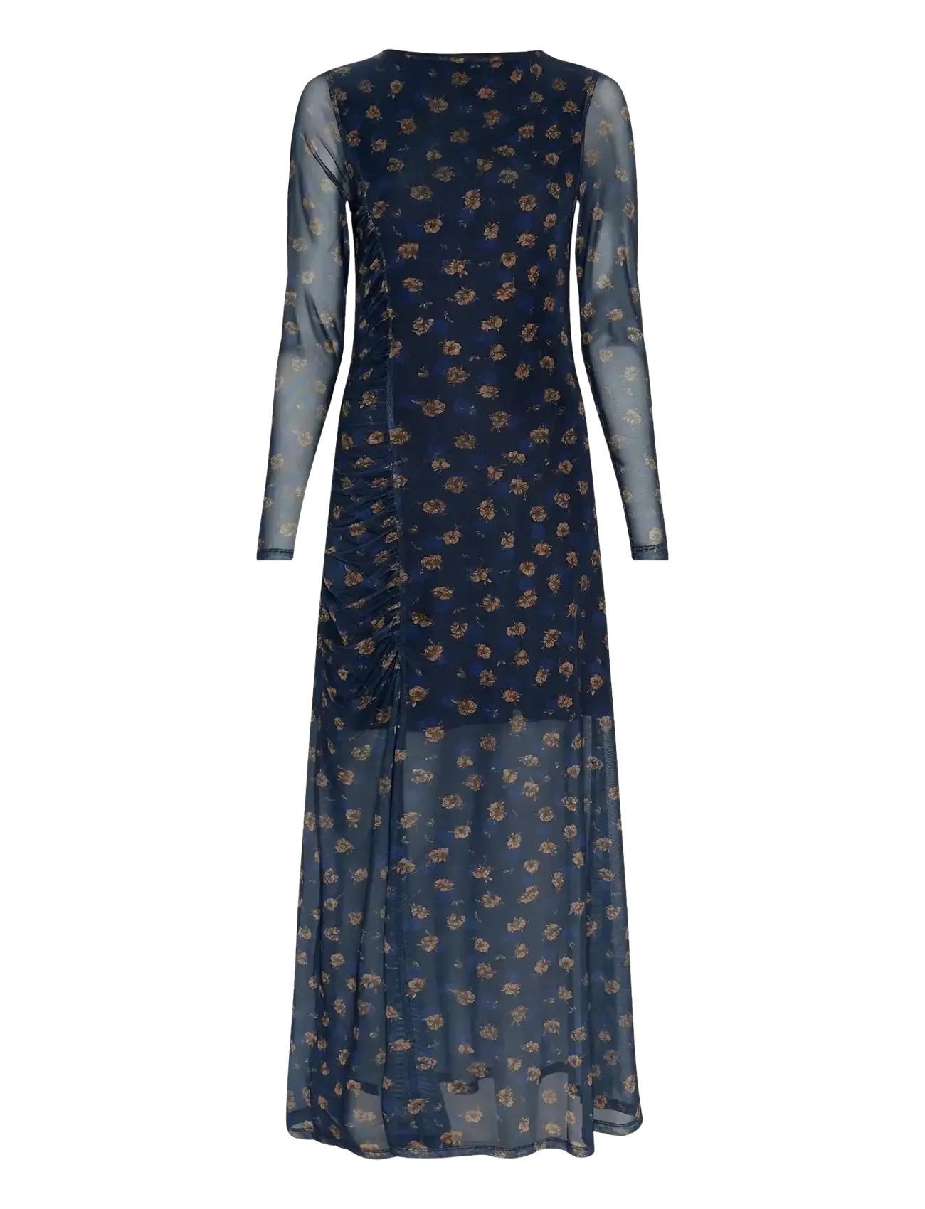 MSCH Copenhagen MSCHGinie Illenora Dress AOP - Maxi Dresses - MARI BLUE FLWR / navy