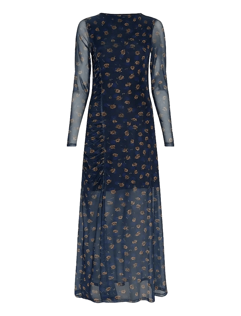 MSCH Copenhagen - MSCHGinie Illenora Dress AOP - maxikleider - mari blue flwr - 0