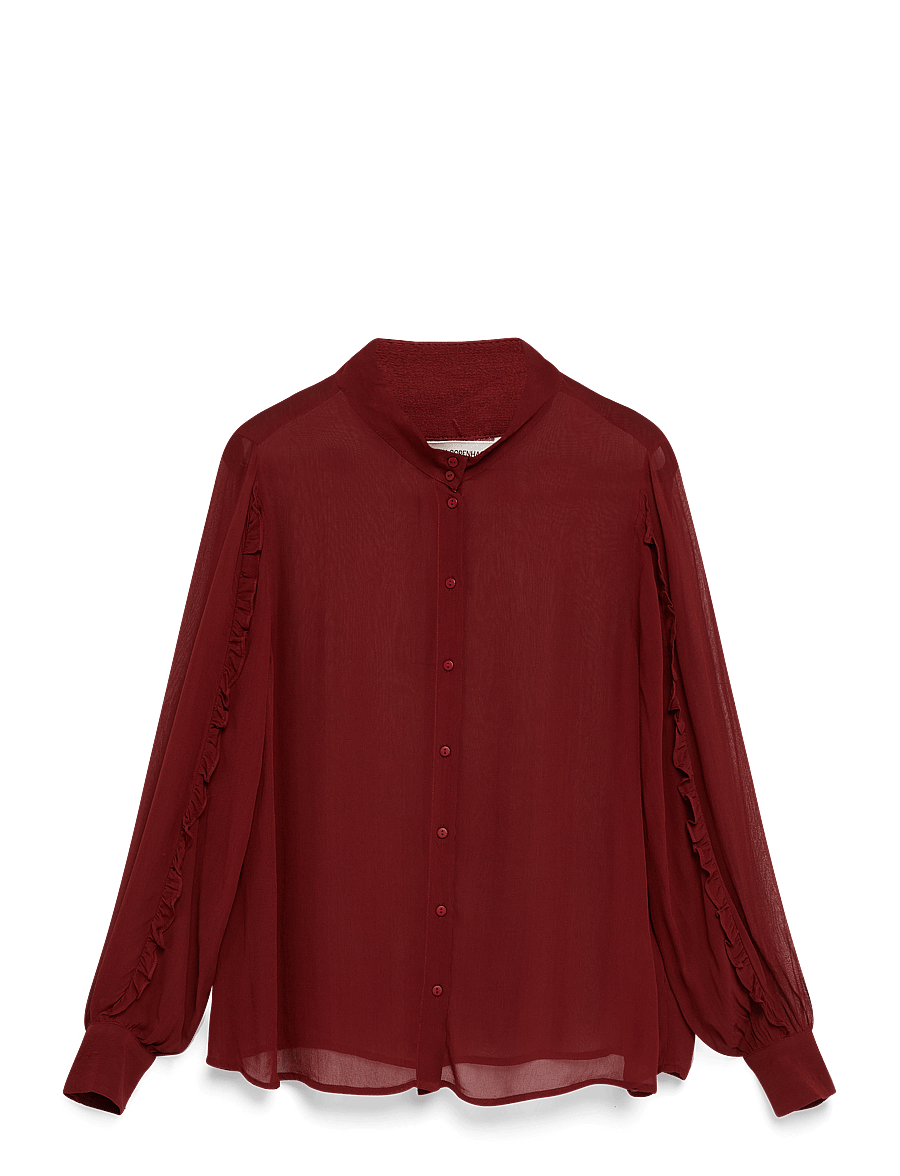 MSCH Copenhagen - MSCHKasandra Orabella Shirt - langärmlige hemden - syrah - 1