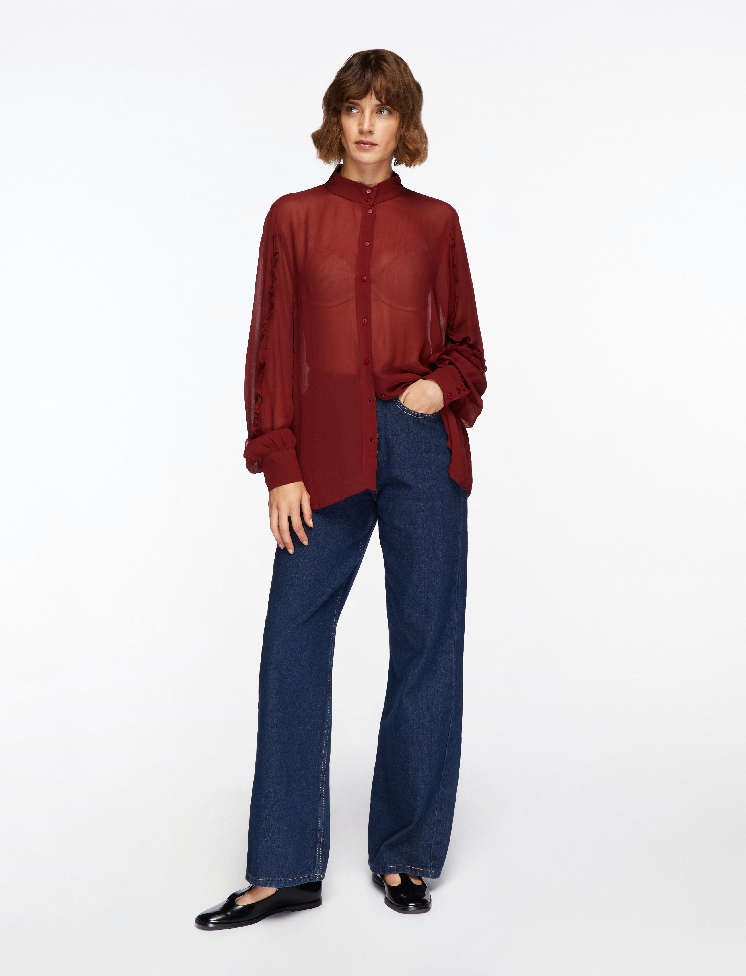 MSCH Copenhagen - MSCHKasandra Orabella Shirt - koszule z długimi rękawami - syrah - 2
