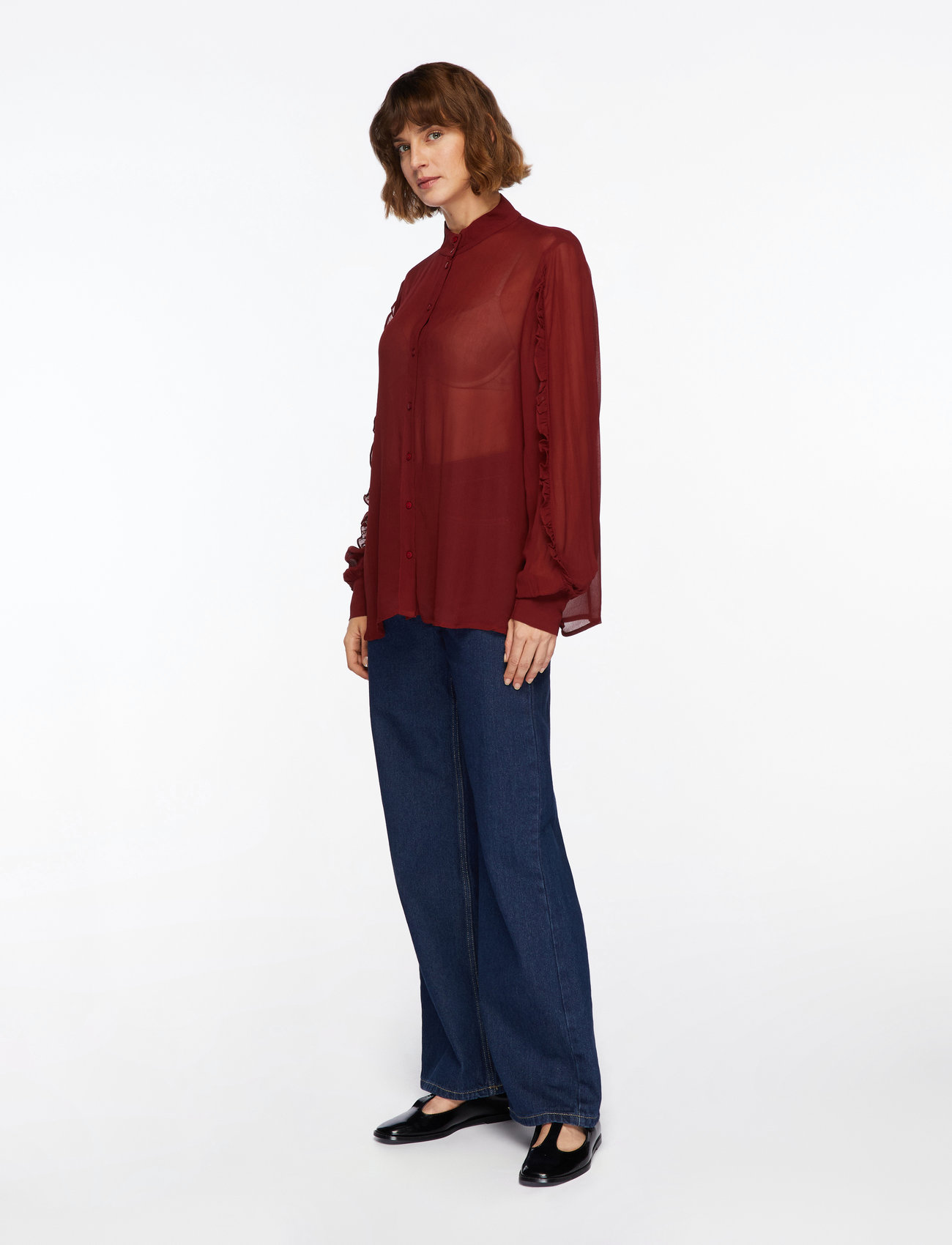 MSCH Copenhagen - MSCHKasandra Orabella Shirt - long-sleeved shirts - syrah - 3