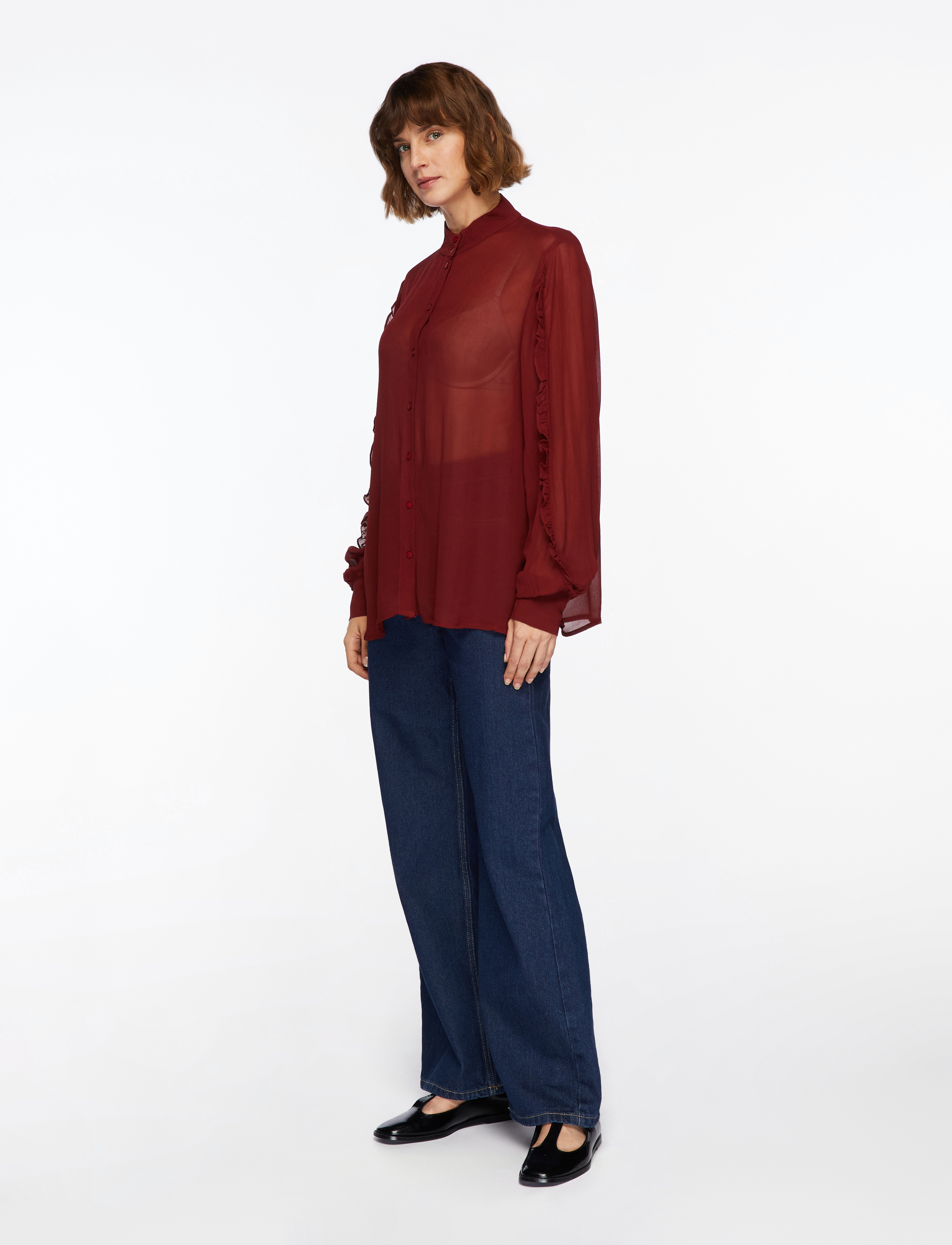 MSCH Copenhagen - MSCHKasandra Orabella Shirt - koszule z długimi rękawami - syrah - 3