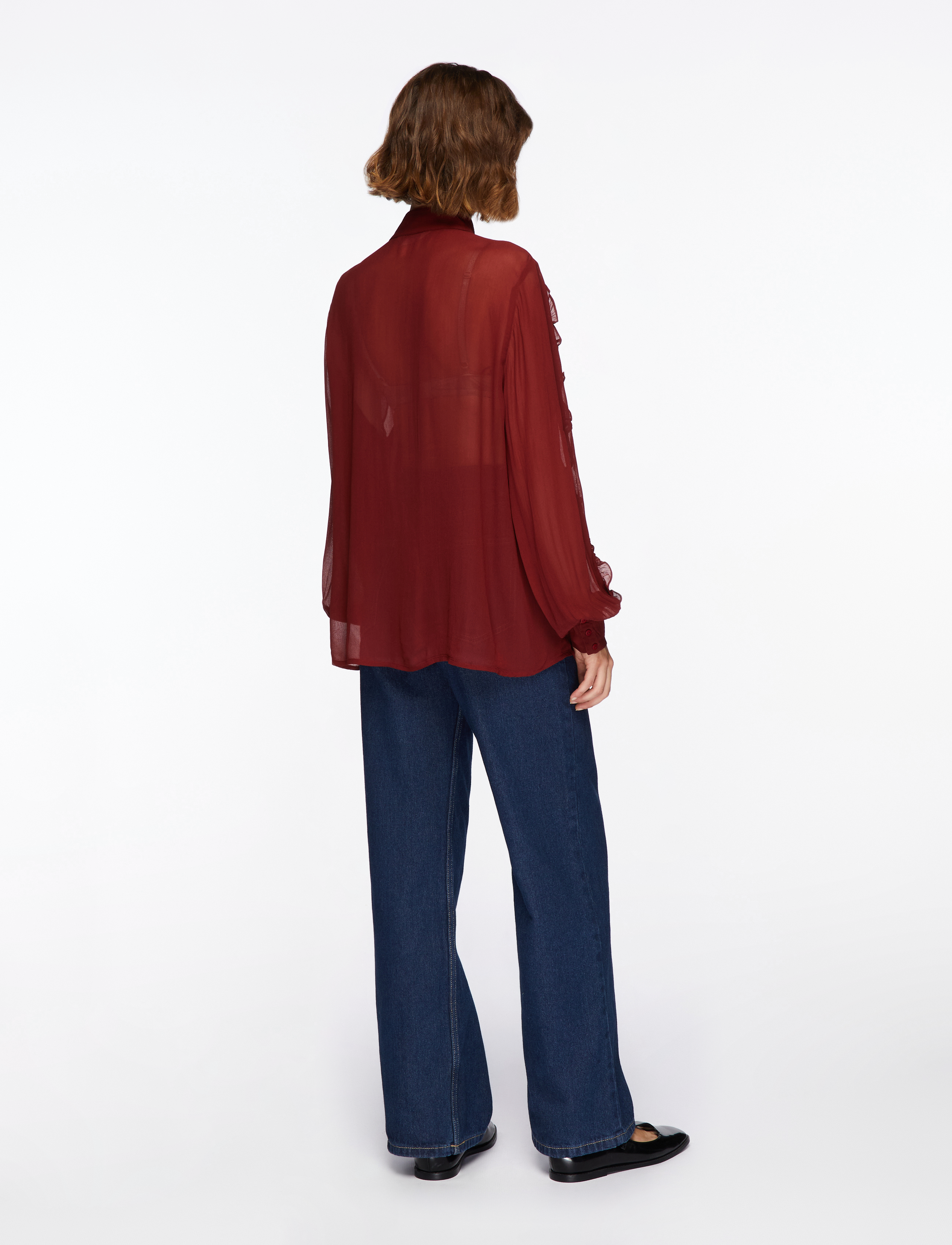 MSCH Copenhagen - MSCHKasandra Orabella Shirt - koszule z długimi rękawami - syrah - 4