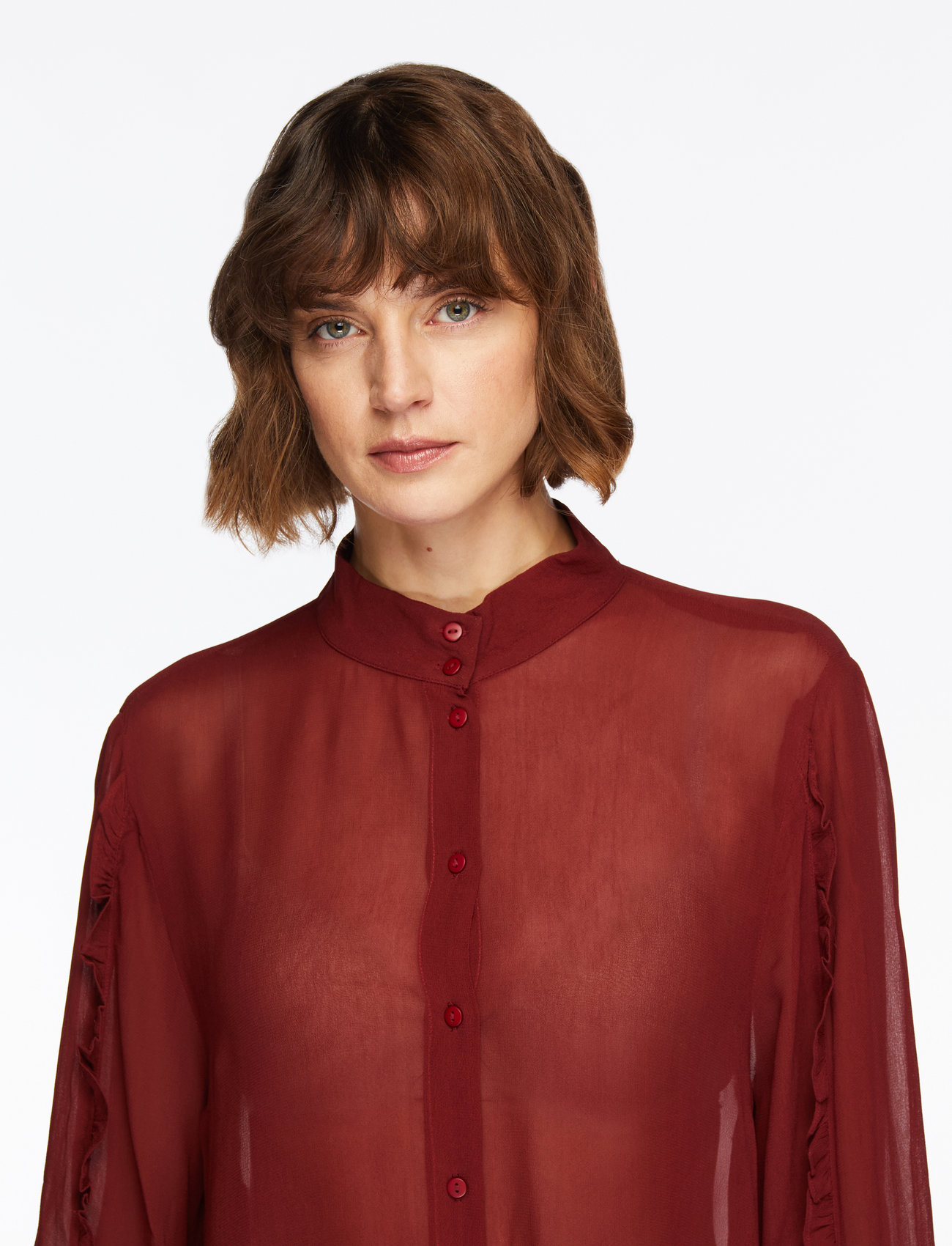 MSCH Copenhagen - MSCHKasandra Orabella Shirt - long-sleeved shirts - syrah - 5