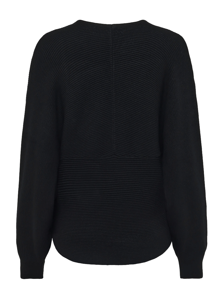 MSCH Copenhagen - MSCHZinelle Rachelle Wrap Pullover - stickade tröjor - black - 1