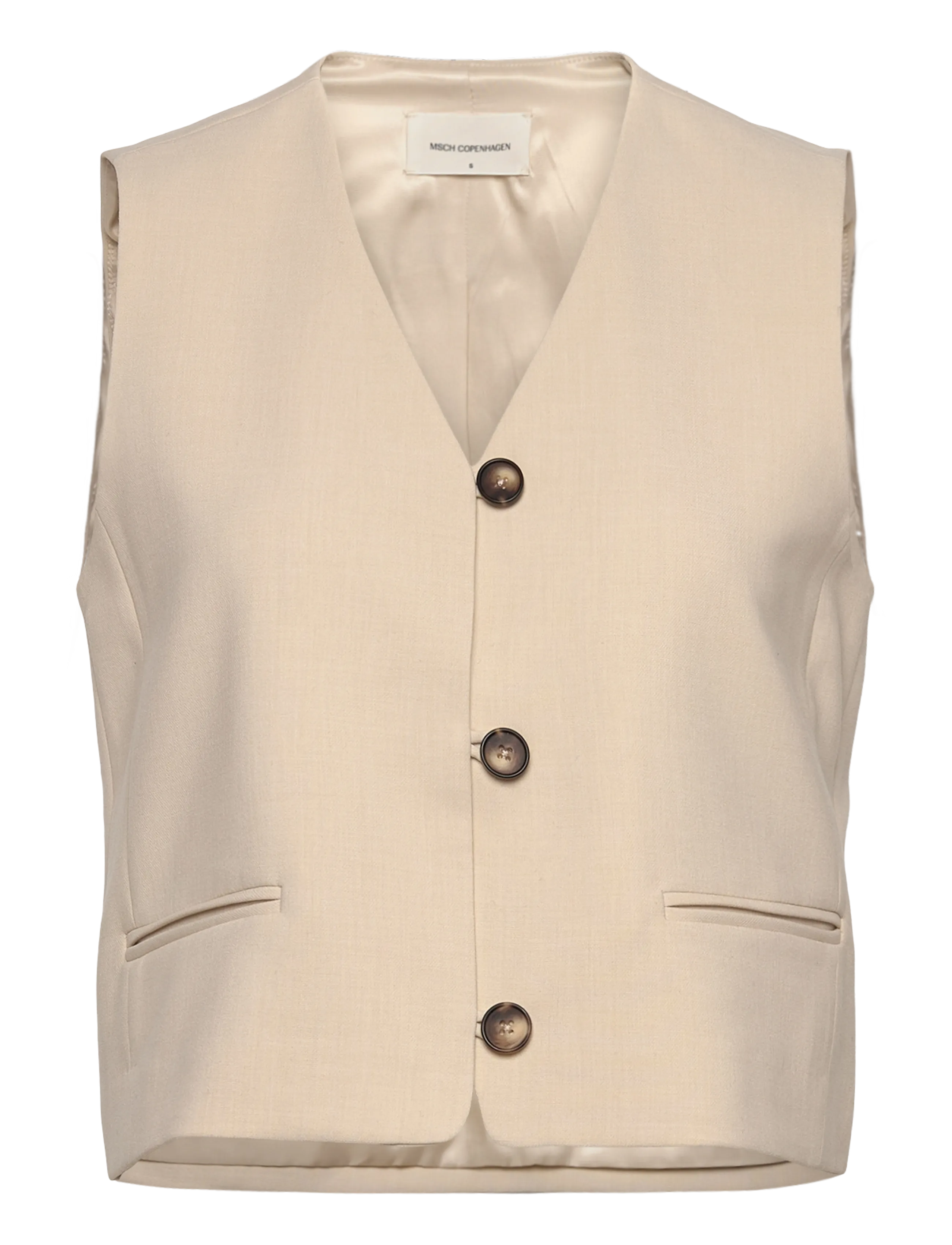 MSCH COPENHAGEN Mschrosina Michelle Kurz Weste Cream - XS - Damen