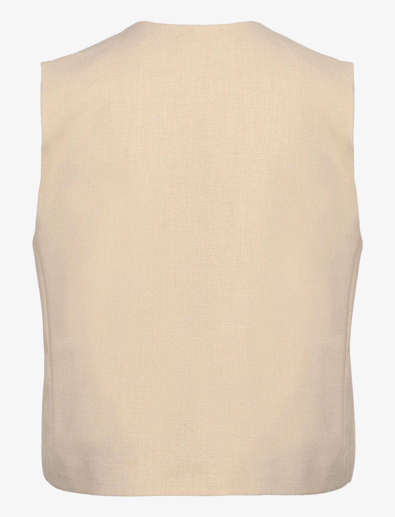 MSCH Copenhagen - MSCHRosina Michelle Short Waistcoat - strikveste - fog mel - 1