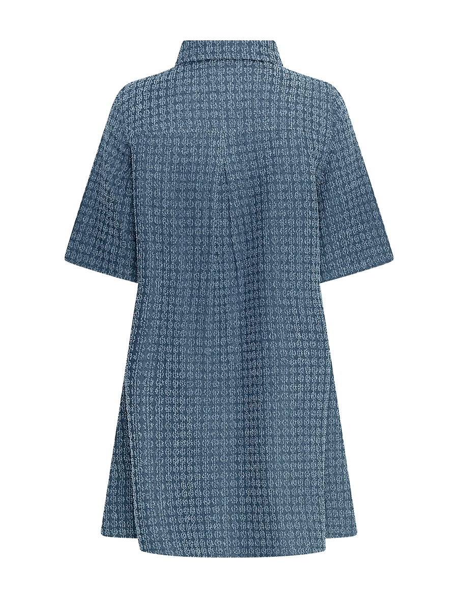 MSCH Copenhagen - MSCHIbo 2/4 Dress - overhemdjurken - mid blue wash - 1
