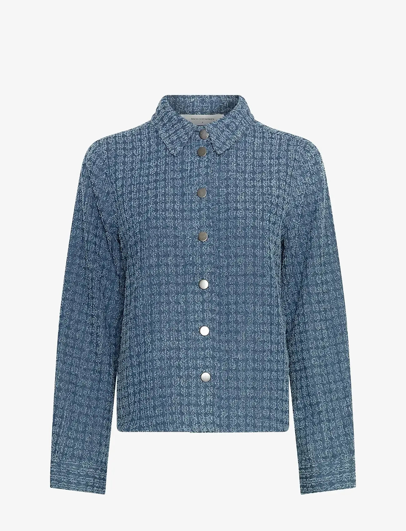 MSCH Copenhagen - MSCHIbo Shirt - långärmade skjortor - mid blue wash - 0