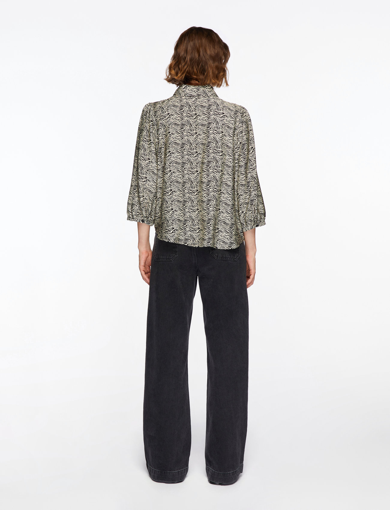 MSCH Copenhagen - MSCHCielo Amabella 3/4 Shirt AOP - langärmlige hemden - fog abstract - 4