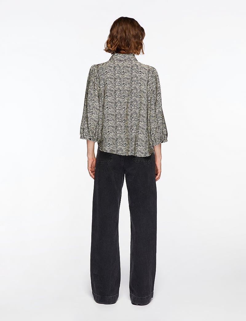 MSCH Copenhagen - MSCHCielo Amabella 3/4 Shirt AOP - langärmlige hemden - fog abstract - 4