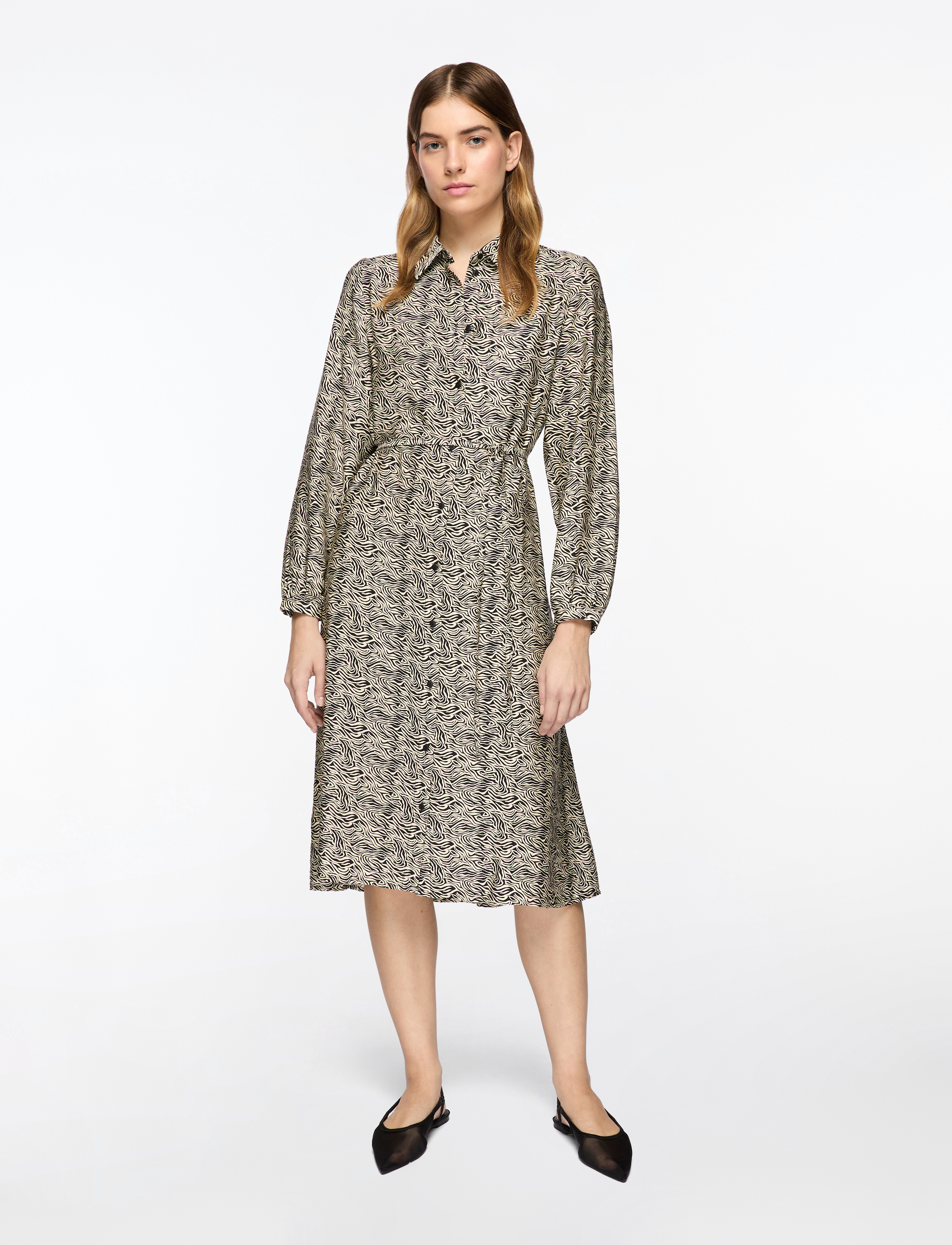 MSCH Copenhagen - MSCHCielo Amabella Shirt Dress AOP - sommerkleider - fog abstract - 2