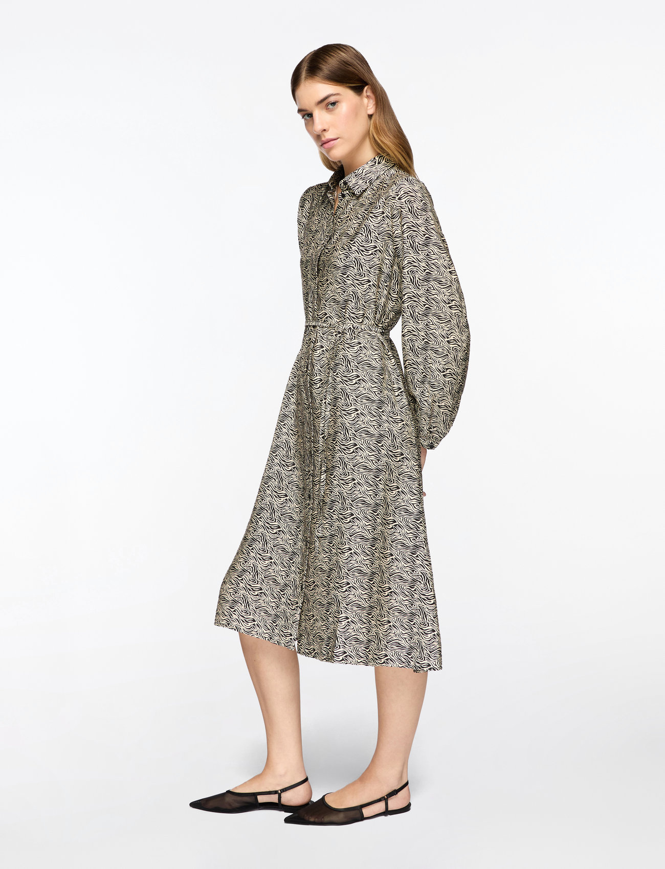 MSCH Copenhagen - MSCHCielo Amabella Shirt Dress AOP - suvekleidid - fog abstract - 3