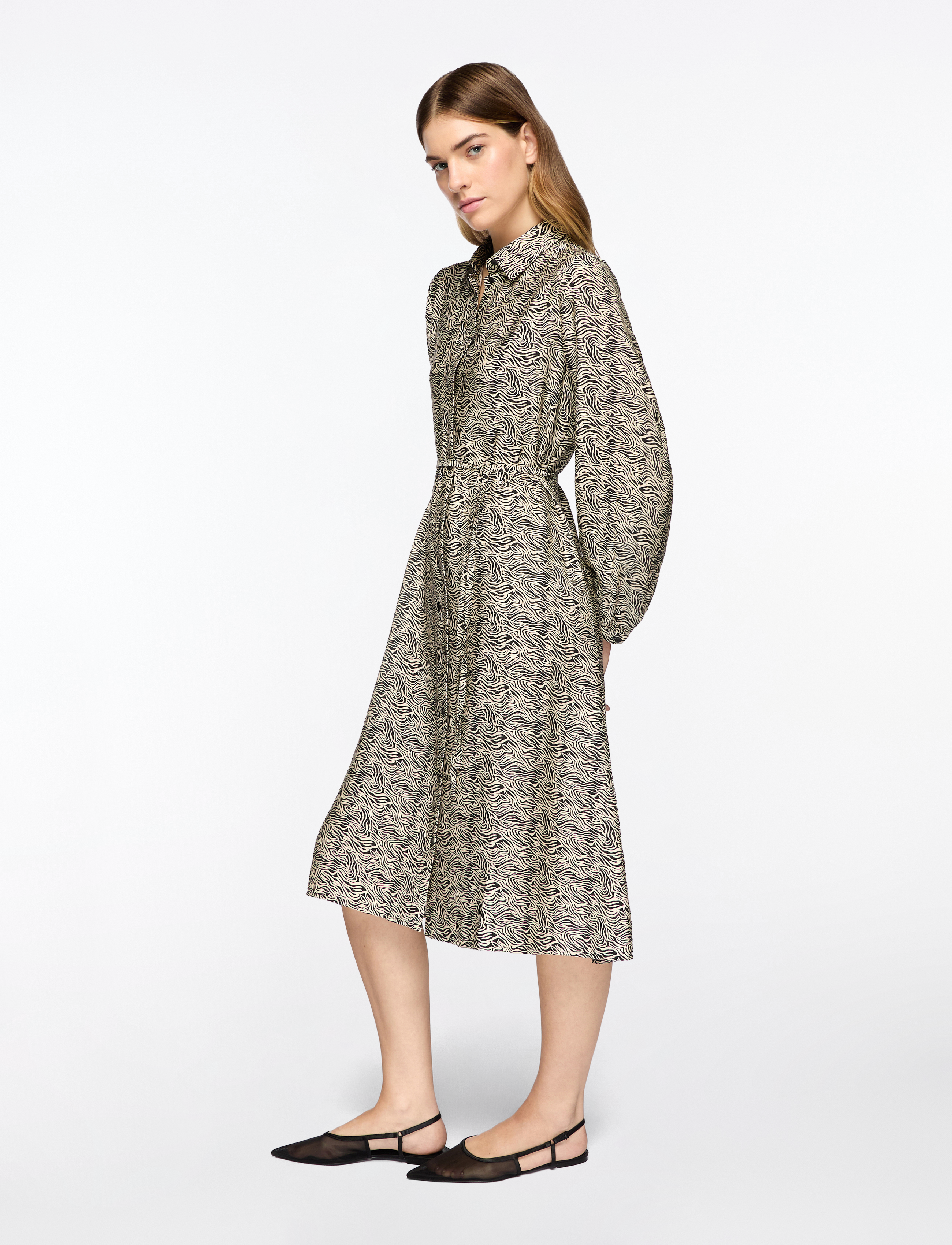 MSCH Copenhagen - MSCHCielo Amabella Shirt Dress AOP - sommerkleider - fog abstract - 3