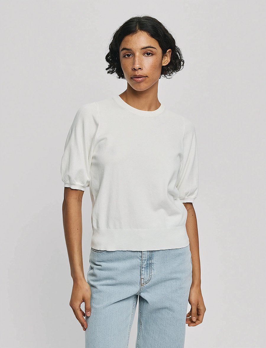 MSCH Copenhagen - MSCHSefika Rachelle 2/4 Pullover - stickade tröjor - egret - 0