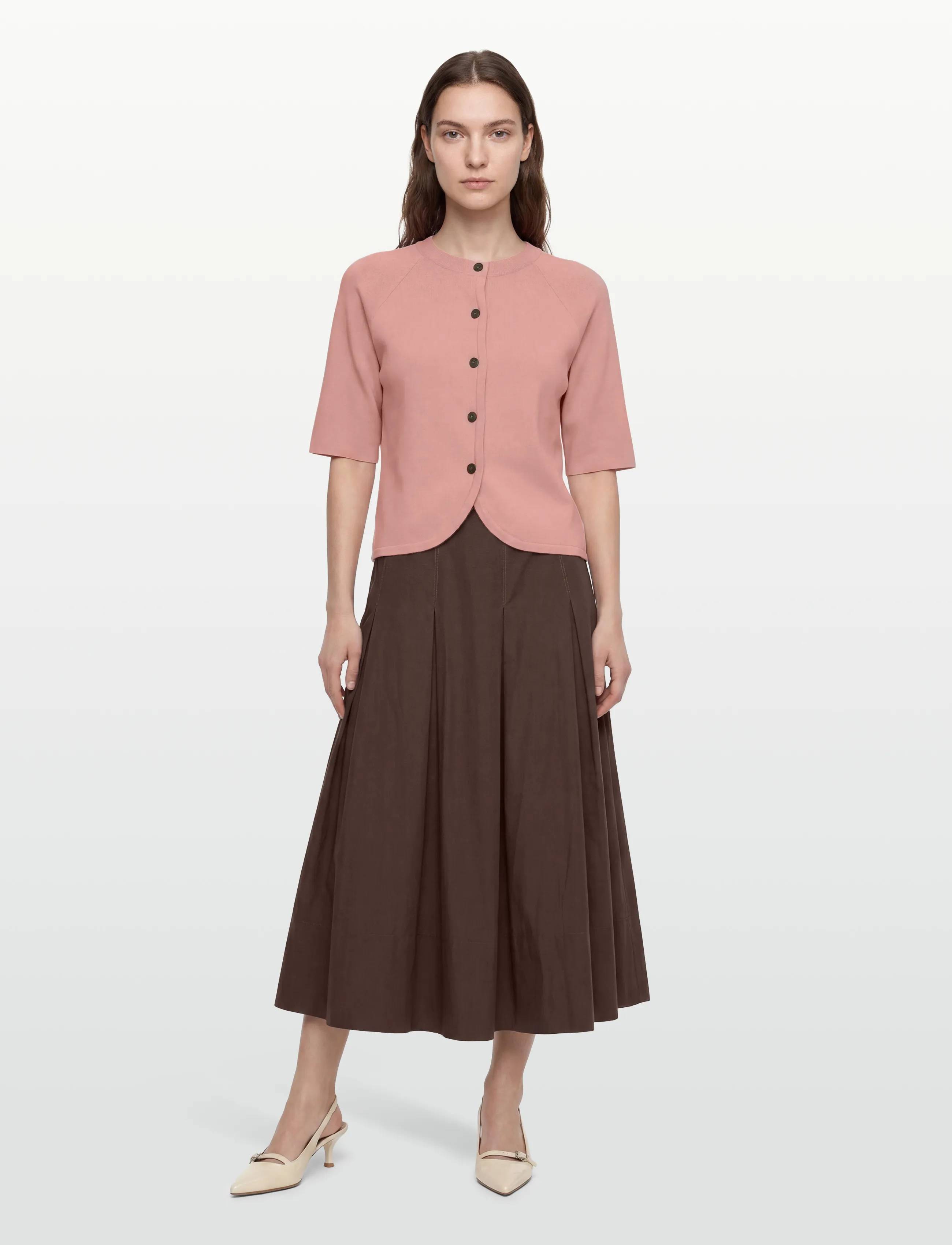 MSCH Copenhagen - MSCHAubree East 2/4 Cardigan - koftor - candle peach - 0