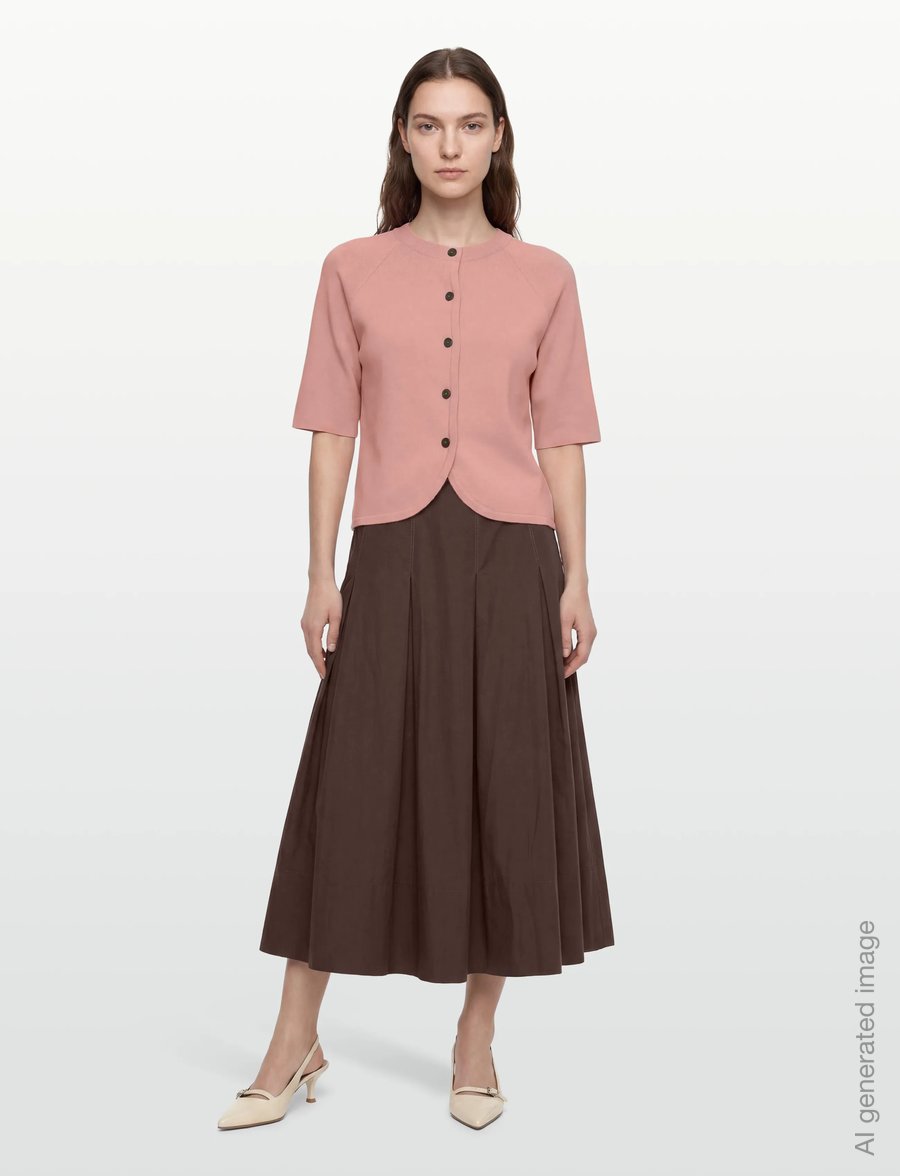 MSCH Copenhagen - MSCHAubree East 2/4 Cardigan - cardigans - candle peach - 0