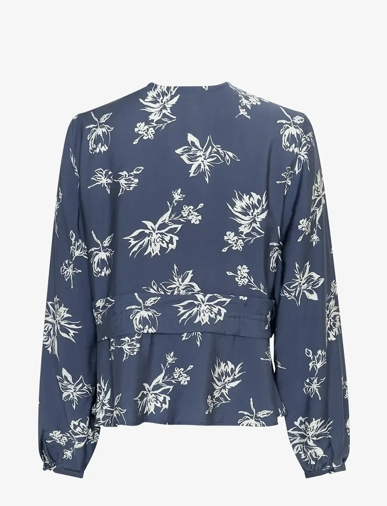 MSCH Copenhagen - MSCHAndena Amabella Shirt AOP - långärmade blusar - v indigo flower - 2