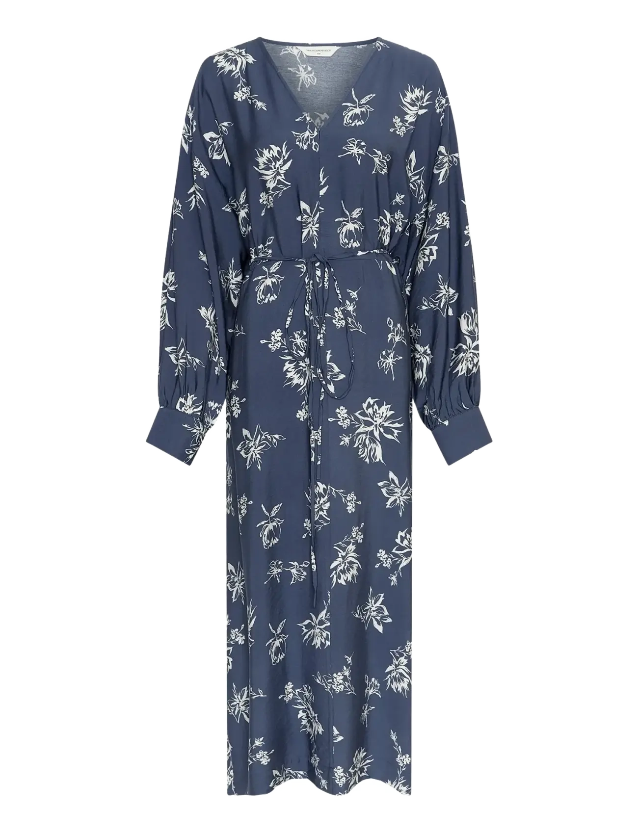 MSCH Copenhagen MSCHAndena Amabella Dress AOP - MSCH Copenhagen - V INDIGO FLOWER / blue