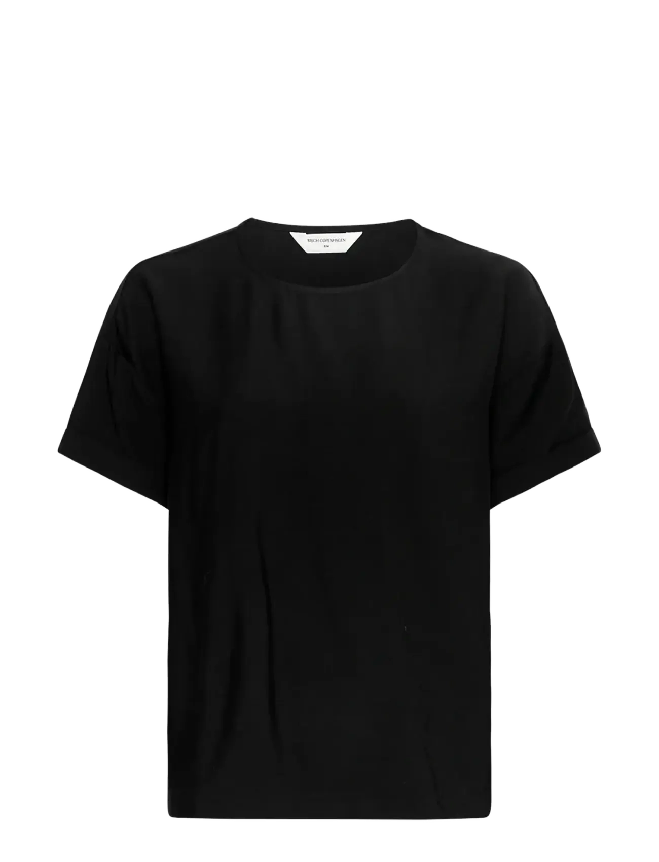 MSCH Copenhagen MSCHBasina Amabella SS Top - T-Shirts & Tops - BLACK / black