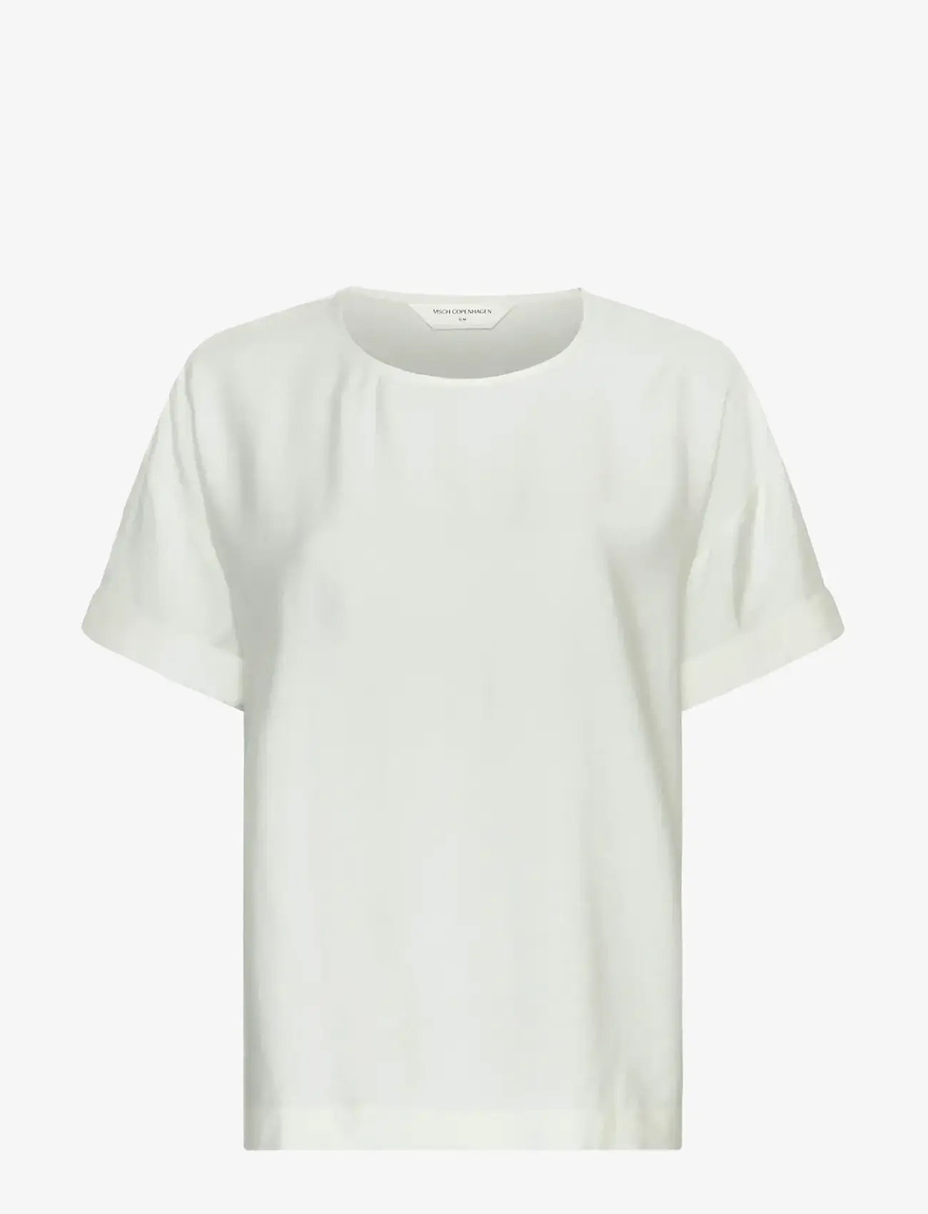 MSCH Copenhagen - MSCHBasina Amabella SS Top - t-shirts - egret - 1