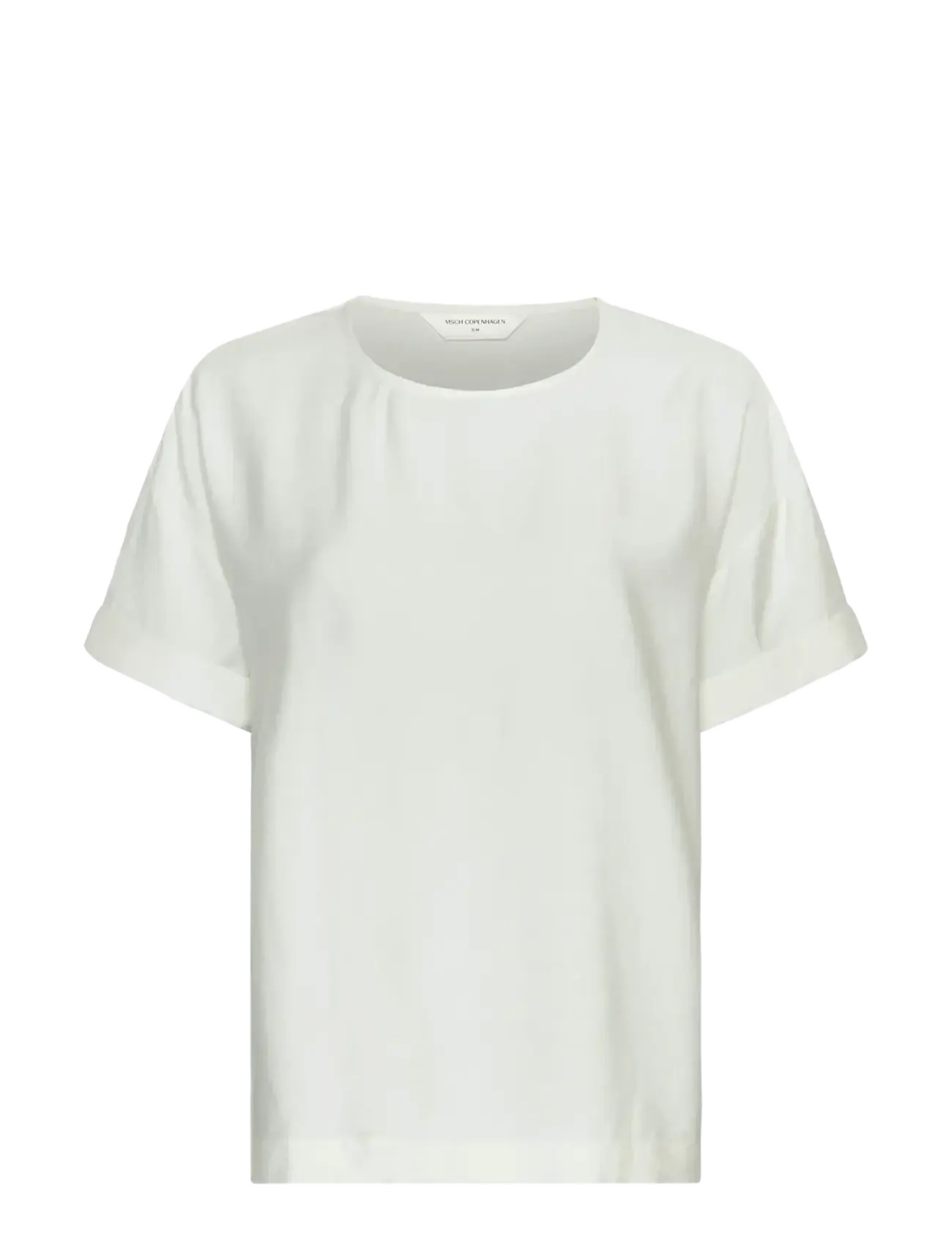 MSCH Copenhagen MSCHBasina Amabella SS Top - T-Shirts & Tops - EGRET / cream