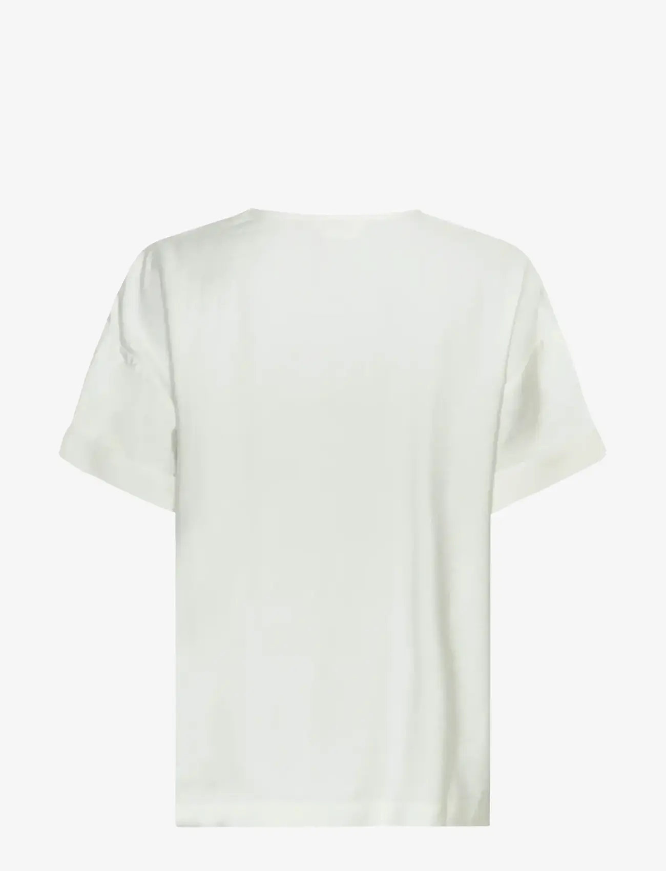 MSCH Copenhagen - MSCHBasina Amabella SS Top - t-shirts - egret - 2
