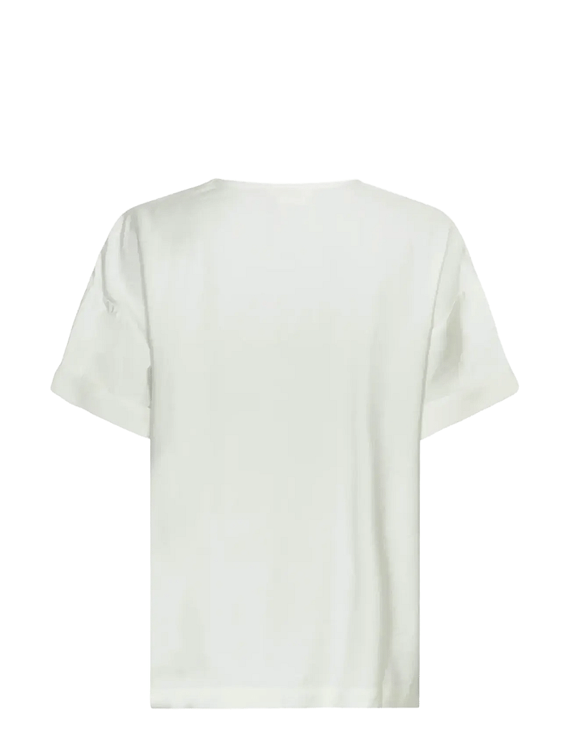 MSCH Copenhagen - MSCHBasina Amabella SS Top - t-shirts - egret - 2