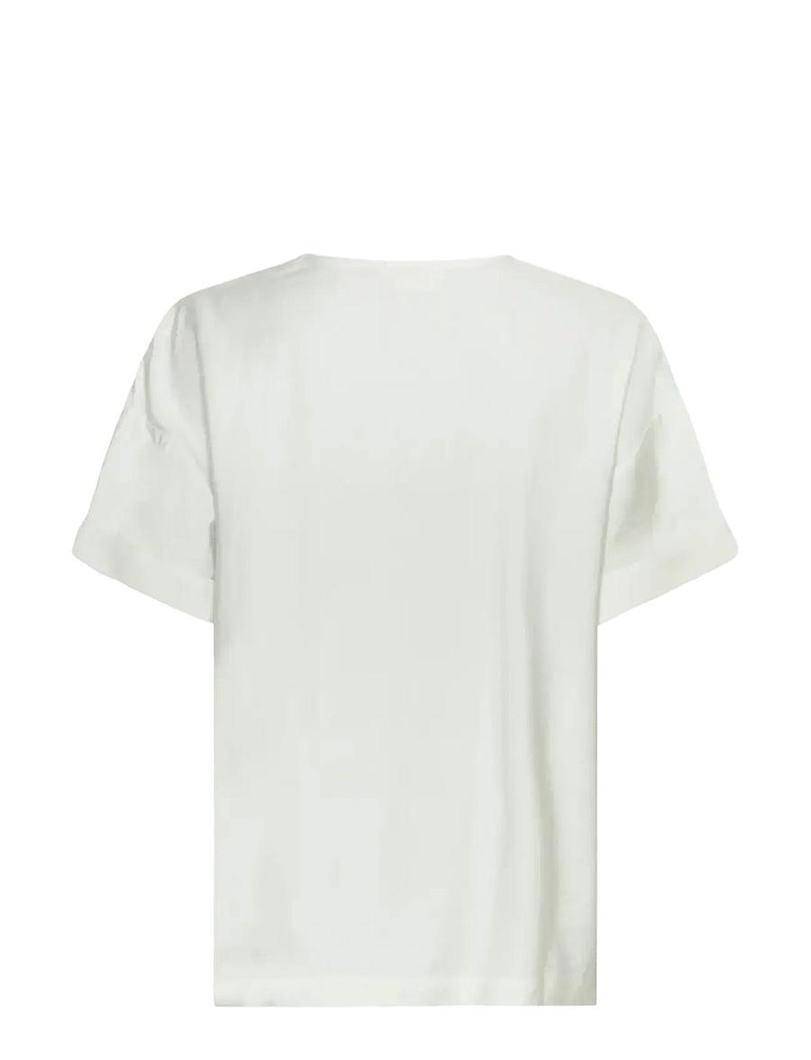 MSCH Copenhagen - MSCHBasina Amabella SS Top - t-shirts - egret - 2