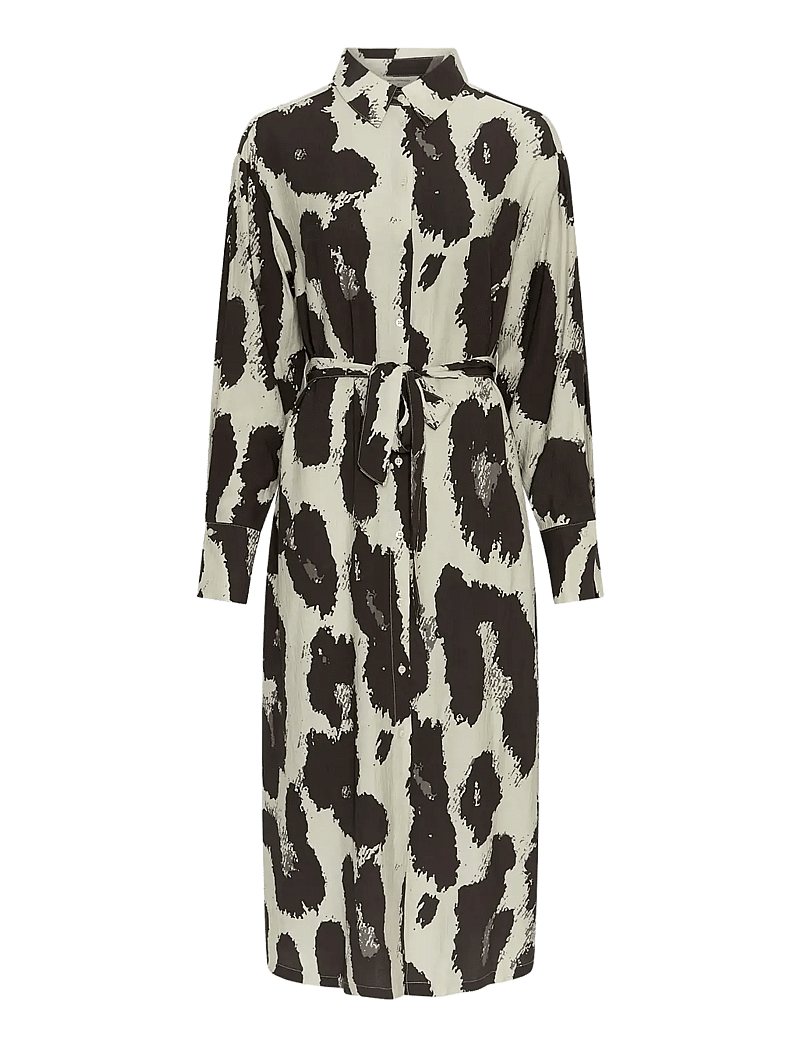 MSCH Copenhagen - MSCHKaralie Jusia Shirt Dress AOP - sommerkleider - licorice leo - 1