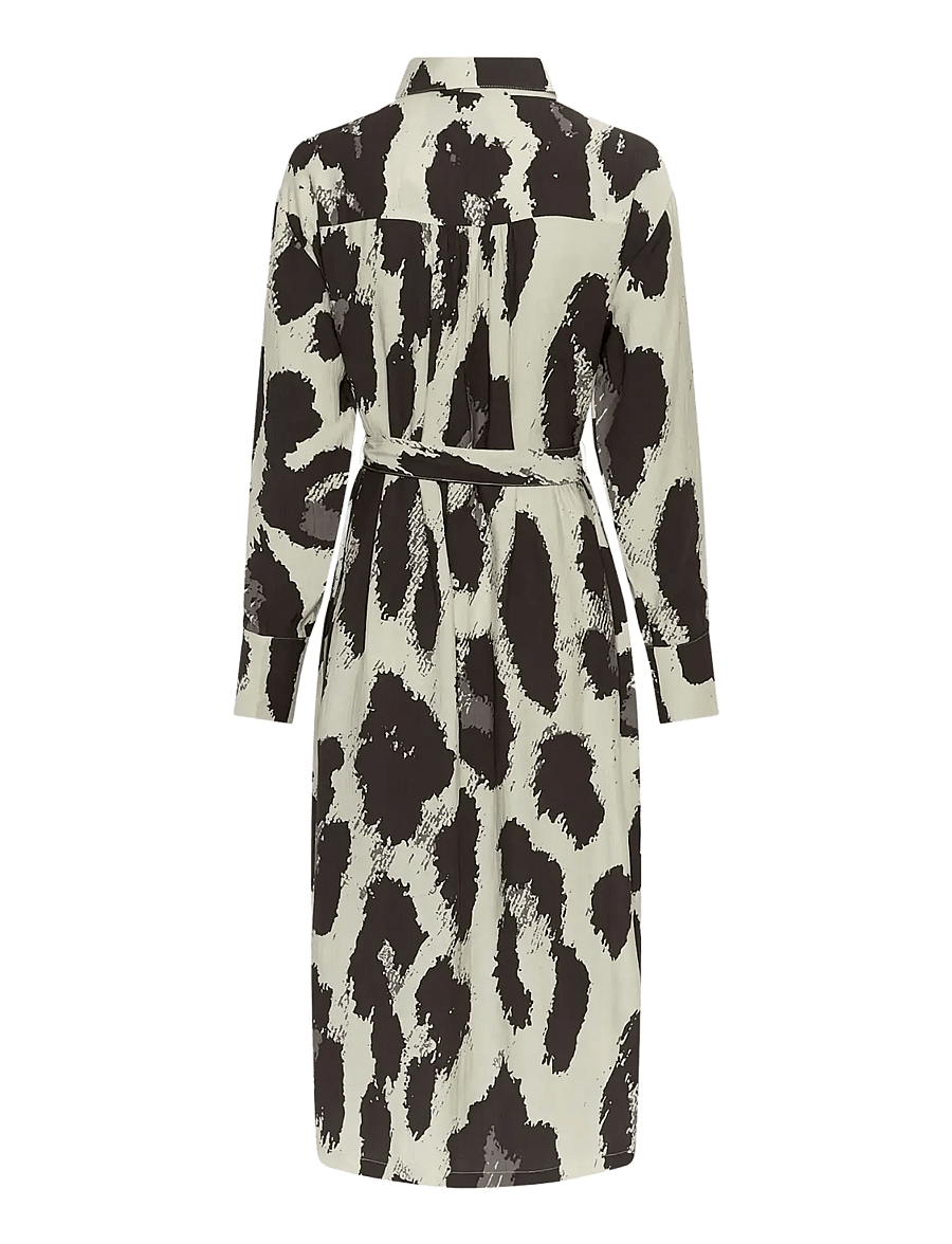 MSCH Copenhagen - MSCHKaralie Jusia Shirt Dress AOP - robes d'été - licorice leo - 2