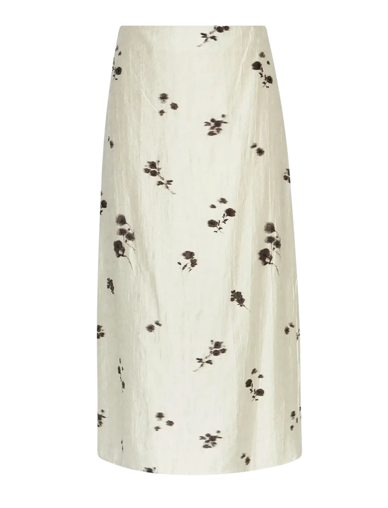MSCH Copenhagen MSCHRianne Skirt AOP - Midi-Röcke - OATMEAL FLOWER / cream