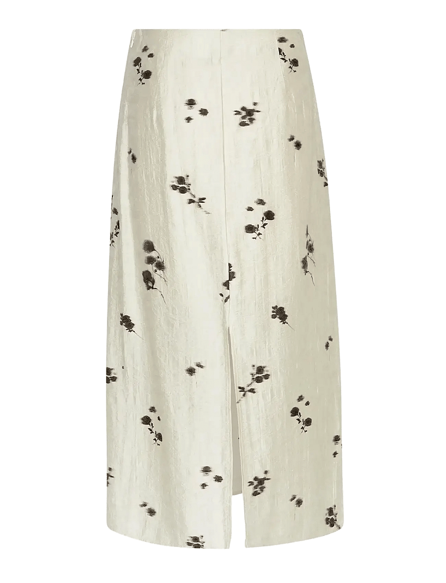 MSCH Copenhagen - MSCHRianne Skirt AOP - midi kjolar - oatmeal flower - 1
