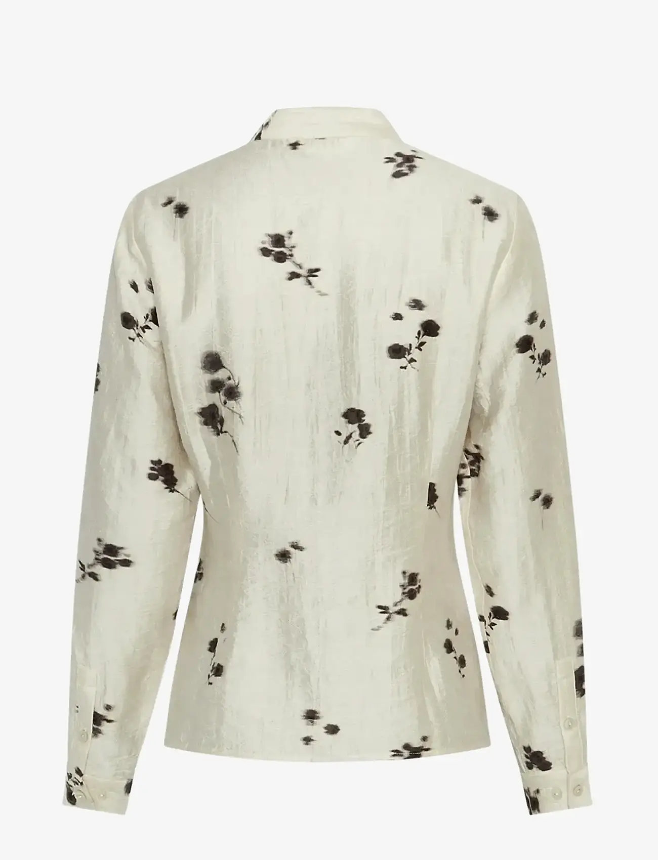 MSCH Copenhagen - MSCHRianne Shirt AOP - pikkade varrukatega särgid - oatmeal flower - 1