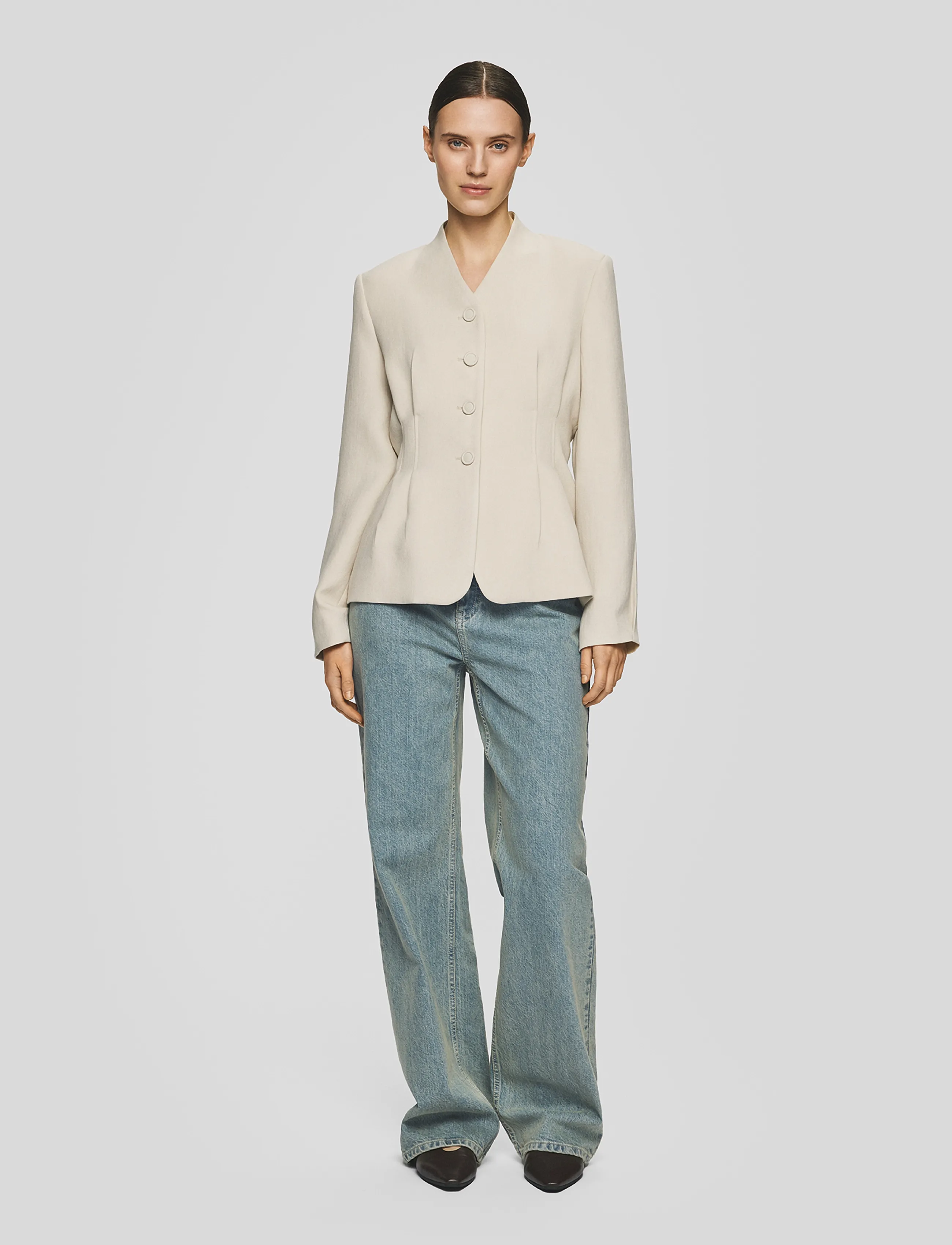 MSCH Copenhagen Mschesteriane Blazer, Kvinder, Blazer, Cream, Str: M