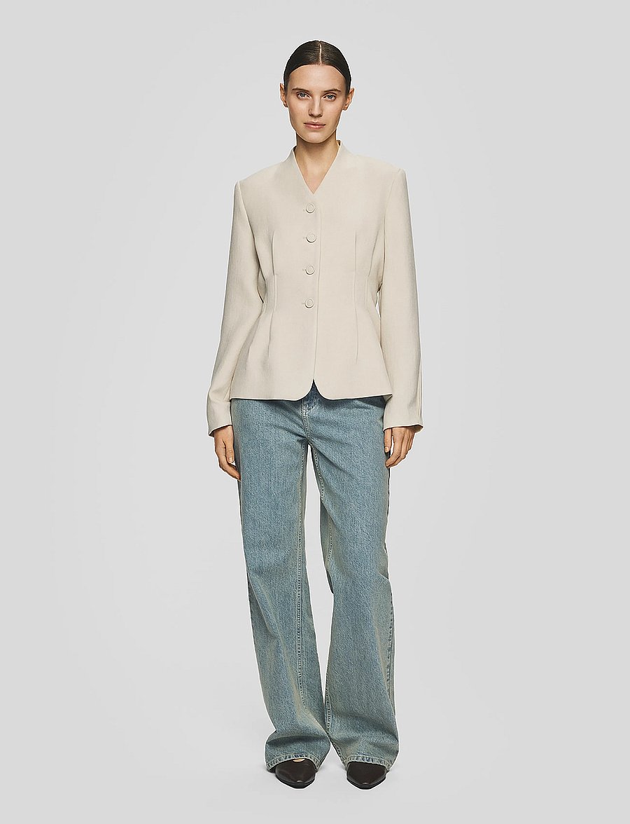 MSCH Copenhagen - MSCHEsteriane Blazer - vienaeiliai švarkai - oatmeal melange - 0