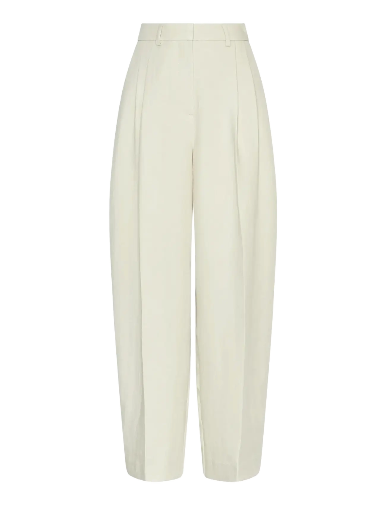 MSCH Copenhagen MSCHEsteriane HW Pants - Transitional Layering - OATMEAL MELANGE / cream