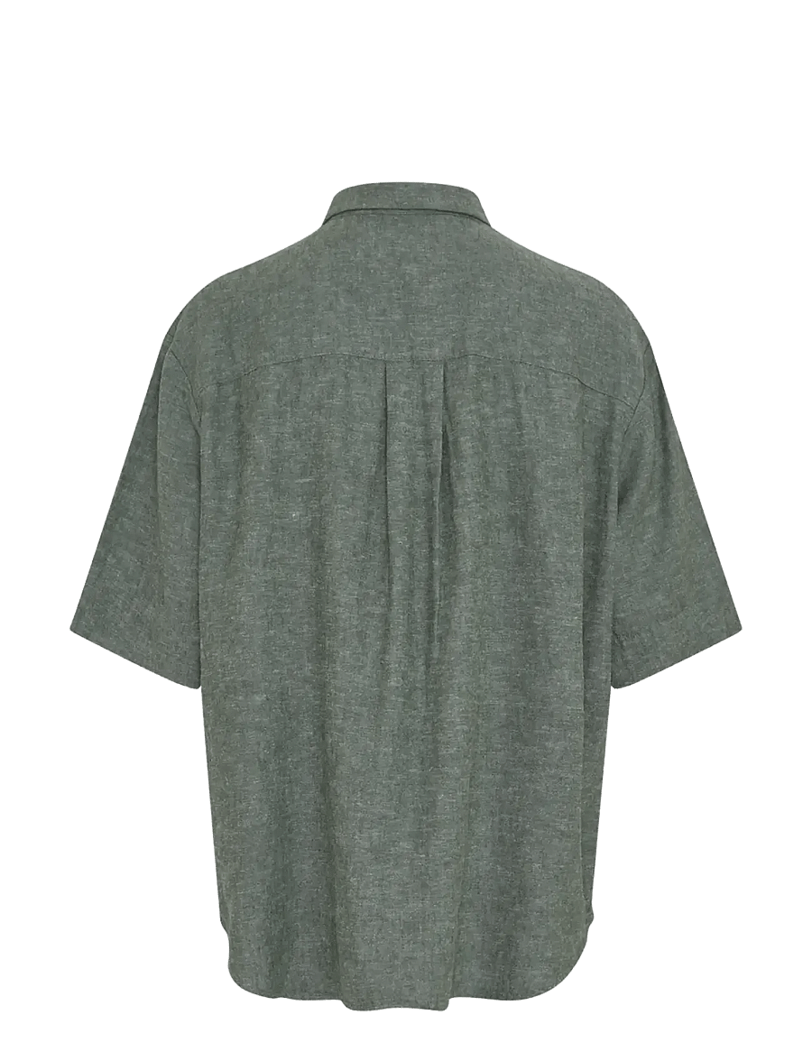 MSCH Copenhagen - MSCHViana Ginia 3/4 Shirt - hørskjorter - laurel w mel - 2