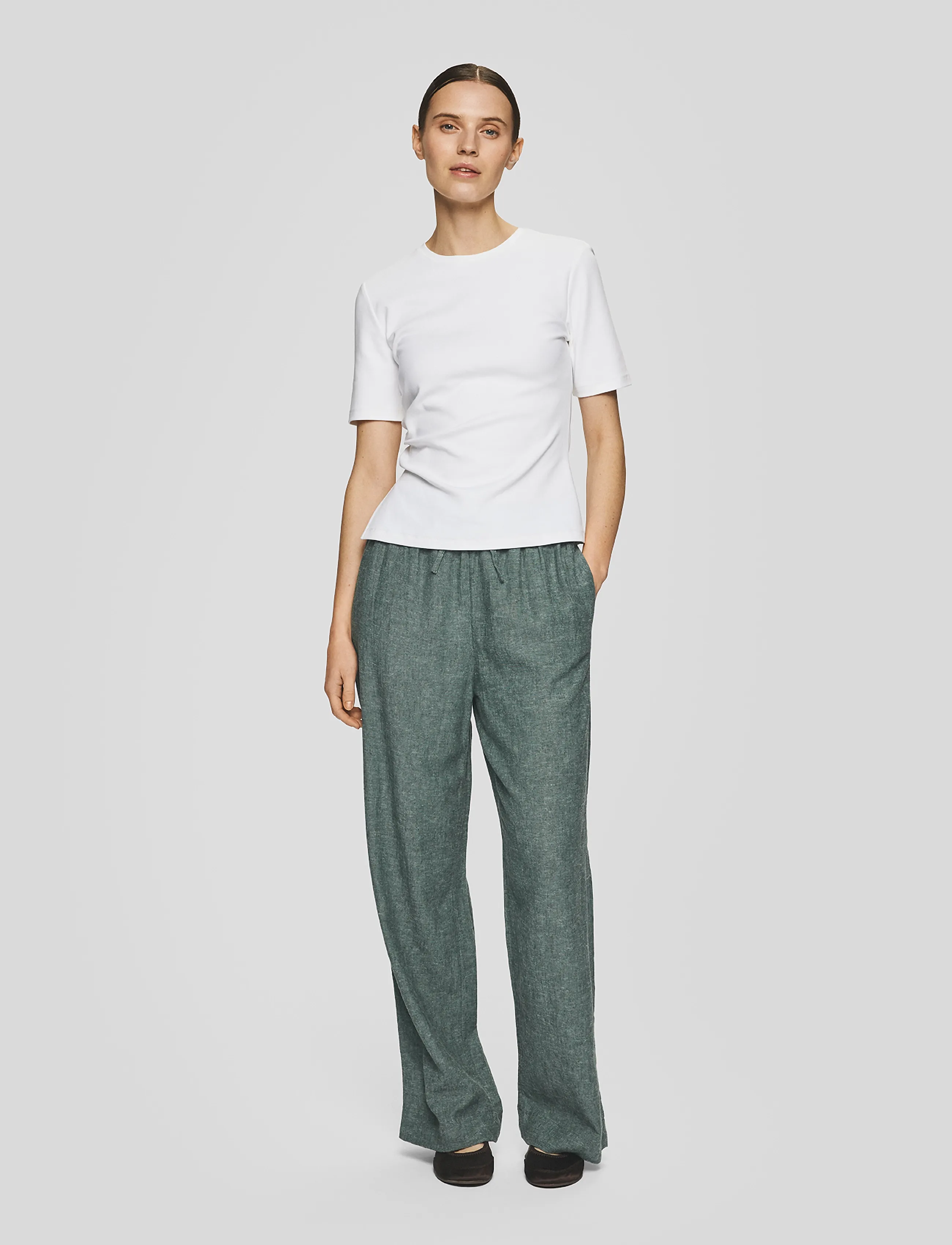 MSCH Copenhagen MSCHViana Ginia Pants - MSCH Copenhagen - LAUREL WREATH / khaki/green