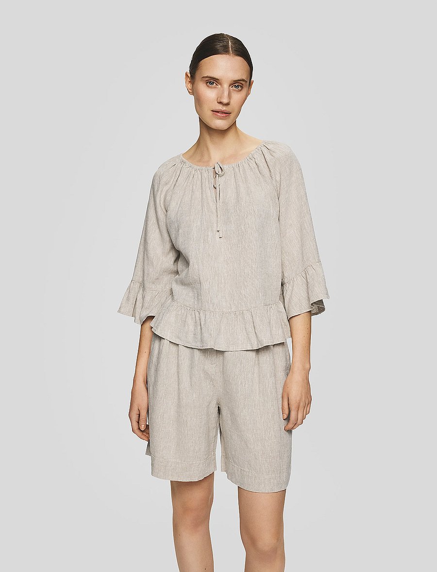MSCH Copenhagen - MSCHViana Ginia HW Shorts - leinen-shorts - sand melange - 0
