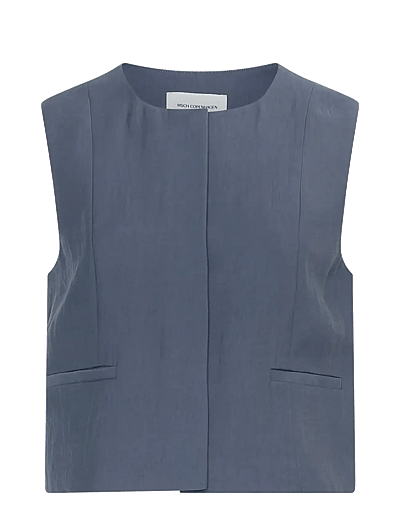 MSCH Copenhagen MSCHFrode Waistcoat - Visa allt - VINTAGE INDIGO / blue